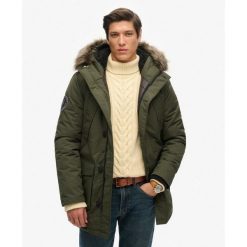 Parka Everest. Zielone parki męskie Superdry., m, bez wzorów, bez kaptura. W wyprzedaży za 690.15 zł.