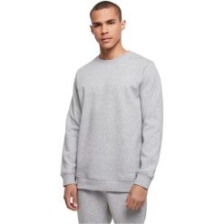 Męska Podstawowa Bluza Z Bawełny Organicznej Z Okrągłym Dekoltem. Szare bluzy nierozpinane męskie BUILD YOUR BRAND, m, bez wzorów, z bawełny, bez ramiączek, bez kaptura. Za 184.99 zł.