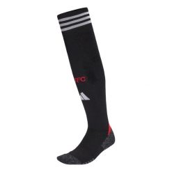 Getry Manchester United 25/26 Home. Czarne legginsy męskie ADIDAS, bez wzorów, do piłki nożnej. Za 99.95 zł.