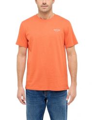 Męski T-Shirt Mustang Style Austin Burnt Ochre 1016273 7105. Brązowe t-shirty męskie Mustang, m, bez wzorów, bez kołnierzyka, bez ramiączek. Za 69.99 zł.