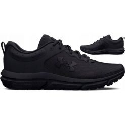 Buty do biegania męskie Under Armour Charged Assert 10. Czarne buty do biegania męskie Under Armour, bez wzorów, ze skóry ekologicznej, bez zapięcia, do biegania. Za 348.50 zł.