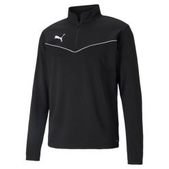Bluza piłkarska męska Puma teamRISE 1 4 Zip Top. Białe bluzy nierozpinane męskie Puma, m, bez wzorów, sportowe, bez ramiączek, bez kaptura. Za 185.89 zł.