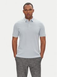BOSS Polo H-Prout 59 50527650 Błękitny Regular Fit. Niebieskie koszulki polo męskie Boss, m, bez wzorów, z bawełny, bez kołnierzyka, bez ramiączek. Za 299.99 zł.
