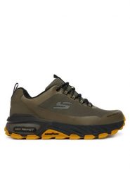 Skechers Trekkingi MAX PROTECT PROMOTE 237669/OLV Zielony. Zielone buty trekkingowe męskie Skechers, bez wzorów, ze skóry, bez zapięcia, trekkingowe. Za 479.99 zł.