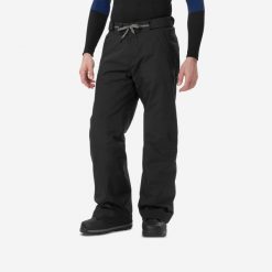 Spodnie snowboardowe męskie Dreamscape 100. Czarne spodnie narciarskie i snowboardowe męskie DREAMSCAPE, bez wzorów, z materiału, narciarskie. Za 299.99 zł.