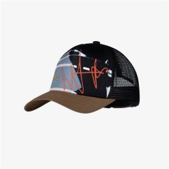 Czapka z daszkiem BUFF TRUCKER CAP MALM MULTI. Czarne czapki męskie Buff, bez wzorów, sportowe. Za 101.55 zł.
