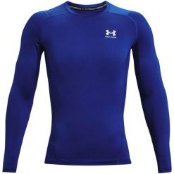 Bluzka męskie Under Armour HeatGear Armour Comp LS. Niebieskie bielizna termoaktywna męska Under Armour, m, bez wzorów, z poliesteru, bez ramiączek. Za 190.00 zł.