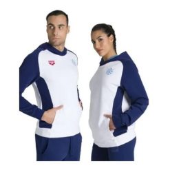 Bluza z kapturem unisex Arena Bishamon Og Hoodie. Białe bluzy nierozpinane męskie ARENA, bez wzorów, sportowe, bez ramiączek, z kapturem. Za 279.99 zł.