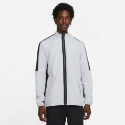 Bluza piłkarska męska Nike Academy 23. Czarne bluzy rozpinane męskie Nike, m, bez wzorów, sportowe, bez ramiączek, bez kaptura. W wyprzedaży za 180.40 zł.