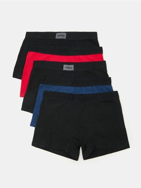 Bokserki 5 pack - wielobarwny. Bokserki męskie Sinsay, l, bez wzorów. Za 49.99 zł.