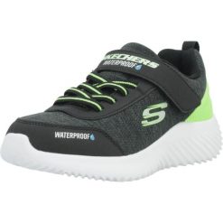 Buty SKECHERS BOUNDER-DRIPPER DROP Czarny. Czarne buty trekkingowe męskie Skechers, bez wzorów, z syntetyku, bez zapięcia, trekkingowe, skechers sport. Za 276.31 zł.