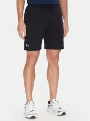 Under Armour Szorty sportowe Rival 1379779 Czarny Regular Fit. Czarne szorty sportowe męskie Under Armour, bez wzorów, z bawełny, sportowe. Za 94.10 zł.