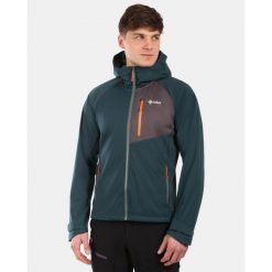 Męska kurtka softshell Kilpi BELTRA-M. Zielone kurtki softshell męskie Kilpi, m, bez wzorów, z softshellu, bez kaptura, trekkingowe. Za 473.69 zł.
