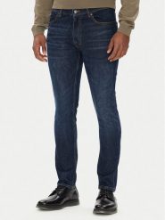 HUGO Jeansy HUGO 734 50542696 Granatowy Extra Slim Fit. Niebieskie jeansy męskie Hugo, bez wzorów, z bawełny. Za 509.99 zł.