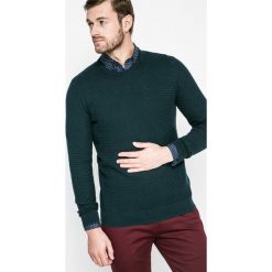 Medicine - Sweter Lord and Master. Czarne swetry męskie MEDICINE, z bawełny, z okrągłym kołnierzem, z krótkim rękawem. W wyprzedaży za 79.90 zł.