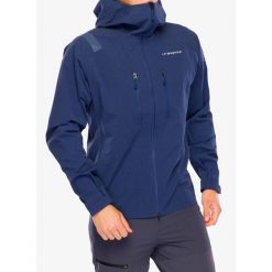 Kurtka z membraną La Sportiva Helixir Shell Jacket. Niebieskie kurtki męskie La Sportiva, m, bez wzorów, bez ramiączek, bez kaptura. Za 1,259.99 zł.