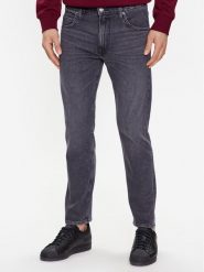 Lee Jeansy Rider L701IBB81 112328478 Czarny Slim Fit. Czarne jeansy męskie Lee, bez wzorów, z bawełny. Za 239.99 zł.