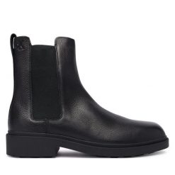 Sztyblety Calvin Klein. Czarne sztyblety męskie Calvin Klein, bez obcasa, bez zapięcia. Za 679.99 zł.