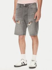Jack & Jones Szorty jeansowe Alex 12274957 Szary Loose Fit. Szare szorty męskie Jack & Jones, bez wzorów, z bawełny. Za 79.99 zł.