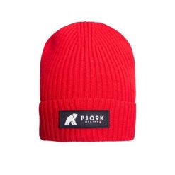 Czapka Santis merino. Czerwone czapki męskie FJORK MERINO, bez wzorów, z wełny, sportowe. Za 319.00 zł.