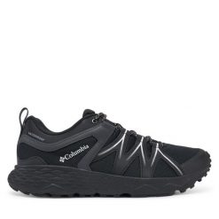 Trekkingi Columbia. Czarne buty trekkingowe męskie Columbia, bez wzorów, sportowe, bez obcasa, bez zapięcia. Za 339.99 zł.