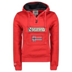 Bluza Geographical Norway GYMCLASS RED DB MEN 054 czerwony męska. Czerwone bluzy nierozpinane męskie Geographical Norway, m, bez wzorów, sportowe, bez ramiączek, bez kaptura. Za 169.00 zł.