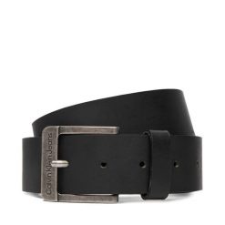 Pasek Męski Calvin Klein Jeans. Czarne paski męskie Calvin Klein Jeans, bez wzorów, z jeansu. Za 249.99 zł.