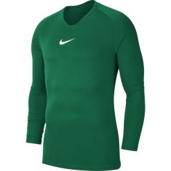 Męska Koszulka Z Długim Rękawem Park DriFIT Base Layer Top. Zielone koszulki męskie z długim rękawem Nike, m, bez wzorów, sportowe, bez kołnierzyka, bez ramiączek. Za 138.99 zł.