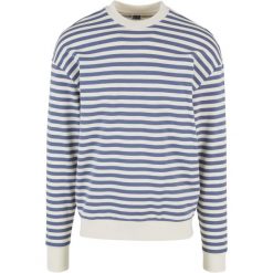 Męska Bluza Z Okrągłym Dekoltem W Paski. Brązowe bluzy nierozpinane męskie Urban Classics, m, bez wzorów, bez ramiączek, bez kaptura. Za 139.99 zł.