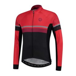 Bluza rowerowa męska Rogelli Hero z długim rękawem, czerwona. Czarne bluzy nierozpinane męskie Rogelli, m, bez wzorów, sportowe, bez ramiączek, bez kaptura. W wyprzedaży za 410.00 zł.