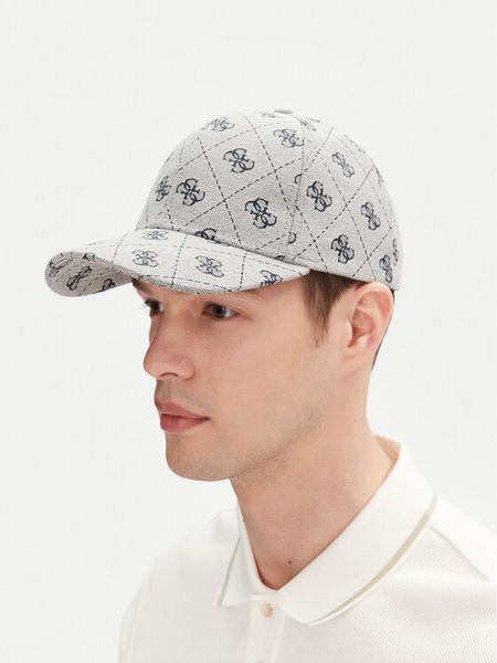 Guess Czapka z daszkiem M5GZ18 WGUE0 Szary. Szare czapki męskie Guess, z aplikacjami, z bawełny. Za 89.99 zł.