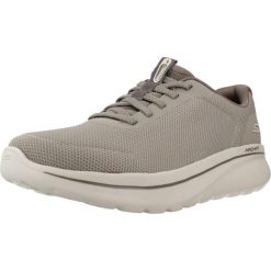 Buty SKECHERS GO WALK ARCH FIT N-JOY - CULLMAN Szary. Szare buty trekkingowe męskie Skechers, bez wzorów, z syntetyku, bez zapięcia, trekkingowe, skechers sport. Za 343.99 zł.