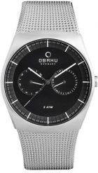 Zegarek męski Obaku Denmark V176GMCBMC srebrny. Szare zegarki męskie Obaku, srebrne. Za 496.80 zł.