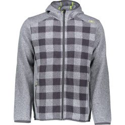 Bluza polarowa w kolorze szaro-czarnym. Bluzy z kapturem męskie marki CMP. W wyprzedaży za 173.95 zł.