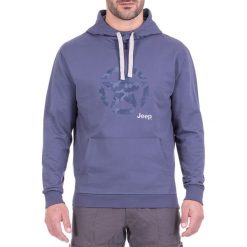 Bluza w kolorze fioletowym. Fioletowe bluzy z kapturem męskie marki Jeep, m, z kapturem. W wyprzedaży za 119.95 zł.
