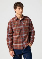 LEE MĘSKA KOSZULA NON FRAYED PLAID SHIRT PICANTE 112357344 W5E6017434. Koszule męskie Lee, m, bez wzorów, bez kołnierzyka, bez ramiączek. Za 179.99 zł.