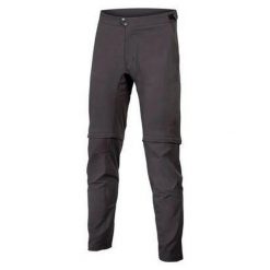 Spodnie rowerowe męskie Endura GV500 Zip Off. Czarne szorty sportowe męskie ENDURA, bez wzorów. Za 479.99 zł.