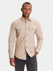 G-Star Raw Koszula Marine D24963-D914 Beżowy Slim Fit. Brązowe koszule męskie G-Star Raw, m, bez wzorów, z bawełny, bez kołnierzyka, bez ramiączek. Za 469.99 zł.