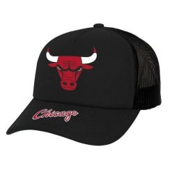 Czapka Trucker Chicago Bulls NBA Team Origins Hwc. Czarne czapki męskie Mitchell & Ness, bez wzorów, sportowe. Za 158.50 zł.