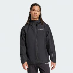 Kurtka Terrex Multi 2.5L Rain.Rdy. Czarne kurtki męskie ADIDAS, l, bez wzorów, z materiału, sportowe, bez ramiączek, bez kaptura. W wyprzedaży za 644.50 zł.