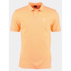 Koszulka Polo męska BOSS Passenger Light/Pastel Orange slim fit pomarańczowa. Brązowe koszulki polo męskie Hugo Boss, m, bez wzorów, sportowe, bez kołnierzyka, bez ramiączek. Za 219.00 zł.