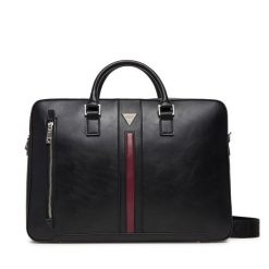 Torba na laptopa Guess. Czarne torby na laptopa męskie Guess, z aplikacjami, małe. Za 589.99 zł.