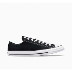 Buty na co dzień trampki unisex CONVERSE ALL STAR niskie. Czarne trampki męskie Converse, bez wzorów, z materiału, retro, bez zapięcia. Za 268.99 zł.