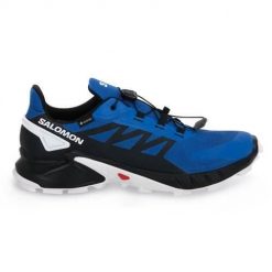Buty do biegania męskie Salomon Supercross 4 Gtx. Niebieskie buty do biegania męskie Salomon, bez wzorów, z gore-texu, bez zapięcia, do biegania, gore-tex. Za 764.00 zł.