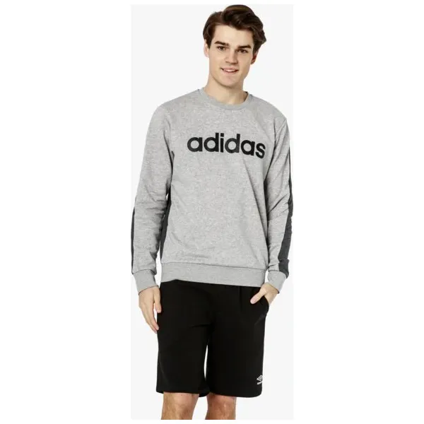 Adidas Bluza E Cb Crew Ft , szary, rozmiar XL. Szare bluzy nierozpinane męskie ADIDAS, m, bez wzorów, z bawełny, bez ramiączek, bez kaptura. W wyprzedaży za 159.99 zł.