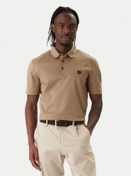 BOSS Polo Parris 01 50555829 Khaki Regular Fit. Brązowe koszulki polo męskie Boss, m, bez wzorów, z bawełny, bez kołnierzyka, bez ramiączek. Za 599.99 zł.
