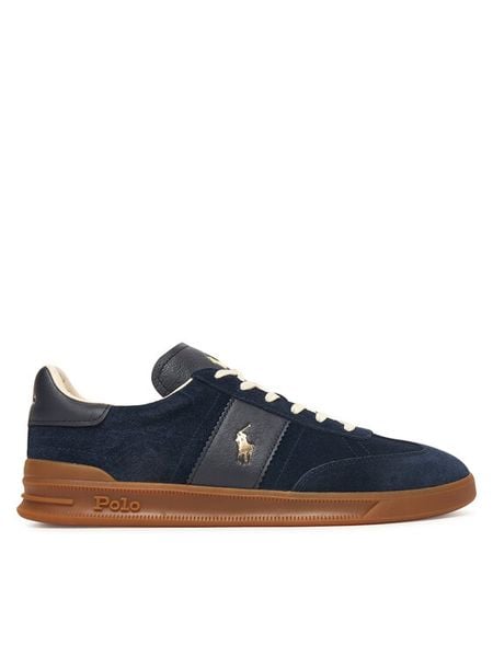 Polo Ralph Lauren Sneakersy 809973707002 Granatowy. Niebieskie buty sportowe na co dzień męskie Polo Ralph Lauren, m, bez wzorów, ze skóry, bez ramiączek, bez kaptura. Za 439.99 zł.