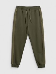 4F Spodnie dresowe joggery męskie - khaki 3XL. Brązowe spodnie dresowe męskie 4f, bez wzorów, z dresówki, długie. Za 159.99 zł.