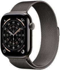 Smartwatch Apple Watch 11 GPS + Cellular 46mm Slate Titanium Milanese Loop S/M Grafitowy (MFD34MP/A). Szare zegarki smartwatch Apple. Za 3,922.14 zł.