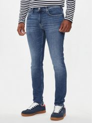 Pepe Jeans Jeansy Finsbury PM206321 Niebieski Skinny Fit. Niebieskie jeansy męskie Pepe Jeans, bez wzorów, z bawełny. Za 369.99 zł.